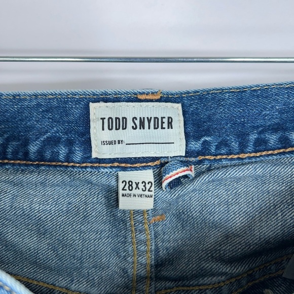 Todd Snyder Slim Fit Denim Jeans 12.05 oz Cotton Selvedge Denim Size 28 Waist - Picture 10 of 12